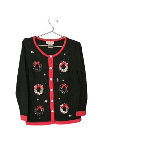 Nouveaux Sweaters - Nouveaux  Christmas holiday  cardigan sweater size S